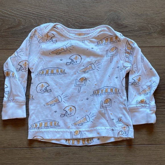 NFL New Orleans Saints Football 100% Organic Cotton 6 Months Set - Picture 2 of 5